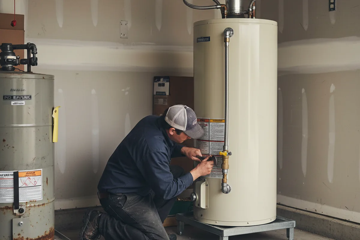 Water heater and shutoff valve replacement in Anderson Island